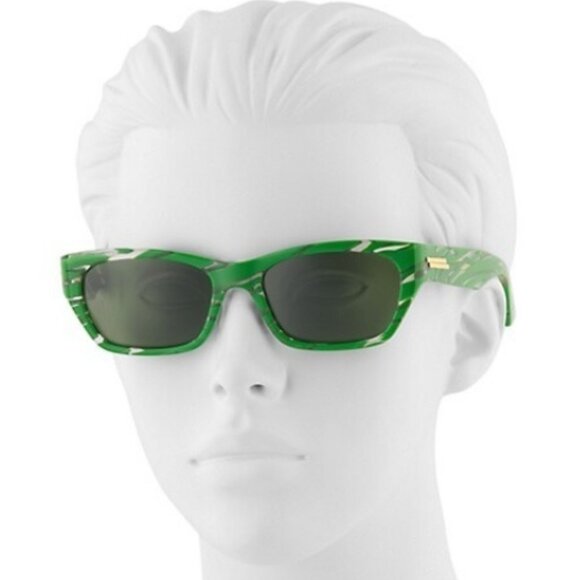 NEW Beautiful Bottega Veneta Green Patterned sunglasses unisex - Picture 1 of 4